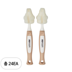 모윰 스펀지 젖꼭지 브러쉬, 코랄베이지, 24개