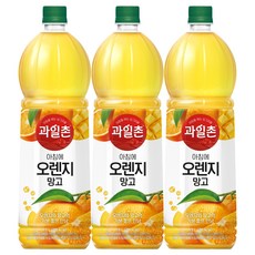 해태 아침에 오렌지망고 쥬스 과일주스 1.5L, 12개