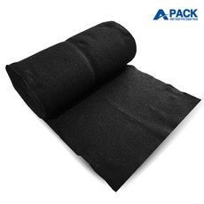 보온덮개 미끄럼방지매트 농업용 공사용 흑색 부직포 A급, 60cm x 10m, 1개