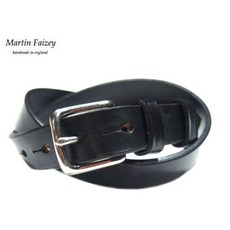 마틴 페이지 새들레더 벨트 1인치 블랙 MARTIN FAIZEY MFSADDLERY WEST END BUCKLE SADDLE LEATHER BELT