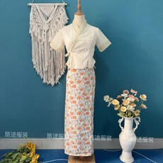태국전통의상 여름 태국옷 파티복 방콕전통의상 원피스 파티 동남아