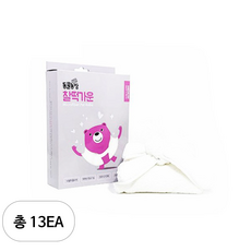 티비동물농장 찰떡 반려동물전용 목욕가운, 화이트, 13개