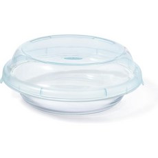 뚜껑이 있는 유리 로프 팬을 잘 잡는 OXO 굿 그립, Pie Plate with Lid, 1개