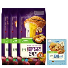 풀무원 군고구마 블럭치즈 돈카츠420g(3개입) X3개 + 꼬마돈까스 400g 증정