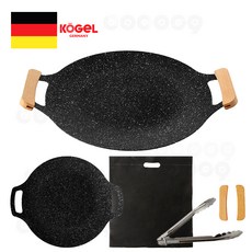 [로코스샵] 독일 코겔 마블팬 구이 불판 5중 통주물 인덕션 프라이팬 그릴팬 그리들팬 캠핑