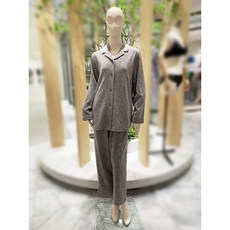 [와코루] 코트나 레터링 여성 파자마 겨울잠옷 세트 (WPA5079W)
