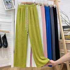 Modern Fashion 날씬해보이는 냉장고 바지 플리츠 와이드 팬츠