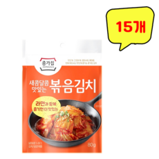 종가집 새콤달콤 맛있는 볶음김치 80g x 15개