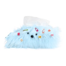 귀여운 귀여운 귀여운 조직 만화 종이 홀더 홀더 거실 테이블 테이블 서랍 플러시 홀더 홀더 홀더, 파란색