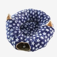  OH 탁펫 고양이 강아지 동글이 터널 숨숨집, 샤이닝데이즈 옐로우 