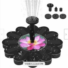 180l/h 조욕 분수 태양열 펌프 부식 실외 연못 화원 연못, 검정색, 1개