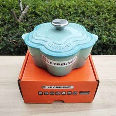 르쿠르제 플라워 꽃 20cm 주물 무쇠 냄비 7 color, 푸른 깃털, 한개옵션1