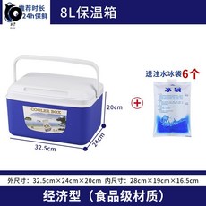 쿨백 빅백 차량용 병원 장비 상자 6L보온박스 냉동포장상자 보냉 낚시 보냉케이스 싱싱, T05-8L블루색(얼음주머니 6개)-P61