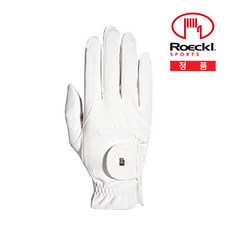 [Roeckl Sports] ROECK-GRIP 뢰클 성인 승마장갑 정품, 9.5, 화이트, 1개