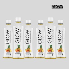 글로우 GLOW 스파클링 하이드레이션 파인애플 블러드 오렌지 500ml (6개), 6개