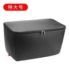 배달가방 자전거바구니 라탄 킥보드 짐받이 방수 커버, 특 대형 안감-블랙