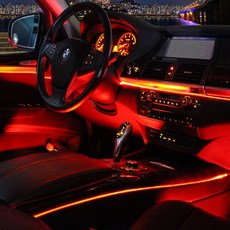 비상 자동차 엠비언트 광섬유 RGB 라이트 차량용 LED바 무드등 완벽구성