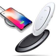 베이스어스 무선 충전패드 Dual Wireless Charger Black 유선충전기, 화이트, 화이트, 1개