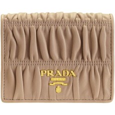 [프라다] PRADA 지갑 골절 지갑 접이식 미니 램 가죽 아울렛 1MV204 [병행 수입품]