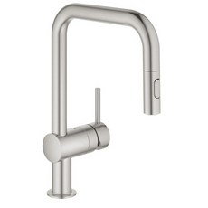 그로헤 민타 수입 주방 수전 유광 U자형 32322DC2 1년 무상 A/S, 1개