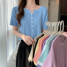 여성여름반팔가디건