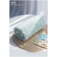 케이엠엘 겨울천 스리퍼 의 자기 패딩부츠 목욕 가운 플란넬 헤드 양면 플리스 마이크로 쌀 융털, 그린
