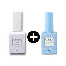 캣워크 논와이프 탑젤 오버레이젤 젤네일 재료 1+1, 베이스젤, 2개, 18ml