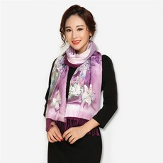 실용적 엄마 어머니 손윗사람 만나다 예 중노년층 봄가을 스카프 숄 독창적 기프트, 향수 백합