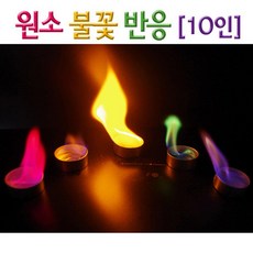 원소 불꽃 색깔 반응 실험 키트 (10인) 과일전지실험 실험완구 초등학생과학 초등교과실험 교구 실기시험