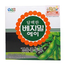 정식품 담백한 베지밀 에이 검은콩두유 190ml X 16팩