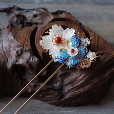 천연보석뒤꽂이