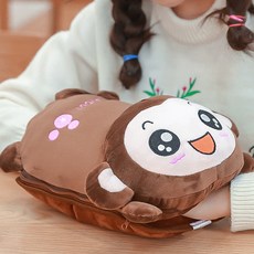 충전식손난로 보온물주머니 스몰 전기온열기 핸드워머 충전식 장갑 중간사이즈 다리보온 손보온, [보글보글] 엎드려 원숭이개