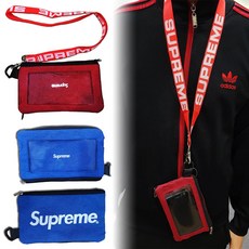 Supreme 넥스트랩 휴대폰 케이스 지갑 카드목걸이