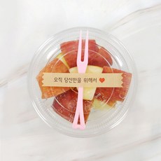 이온수로 세척한 패밀리 컵과일, 1세트, 사과 150g*4팩