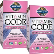 가든오브라이프 비타민 코드 50 & 와이저 우먼 베지테리안 캡슐, 2개, 240정