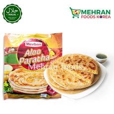 MEZBAN Aloo Paratha (Bread) 3pcs 360g 알루 (감자) 파라타, 1개