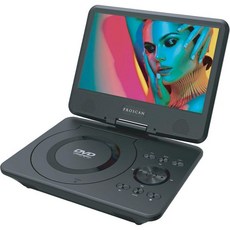 Proscan PDVD9019 9인치 180도 회전 화면 휴대용 DVD 플레이어(리모컨 포함) 5시간 배터리 USB & SD 카드 입력 텍스트 음성 변환 블랙, Proscan PDVD9019 9인치 180도 회전 화