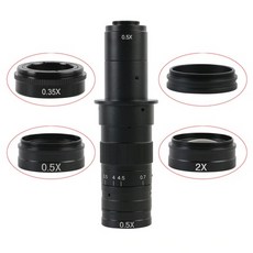 해외 0.3x 0.35x 0.5x 1x 2.0x 산업 비디오 현미경 카메라 10a C-MOUNT 렌즈 barlow 보조 유리 렌즈 용 대, 2X[350852]_One Size, 2X[350852]_One Size, 상세 설명 참조2