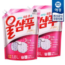 울샴푸 오리지널 리필, 1.8L, 2개