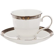HOL빈티지 찻잔 머그 컵 홈카페 레녹스 U22 Lenox Vintage Jewel 2-piece Teacup and Saucer Set Tea Cup, White_Tea Cup  Saucer, White