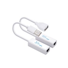 USB2.0 RJ45 UTP 거리연장 리피터 송수신기 200m TB742, 1개 - 리피터기