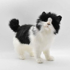 HANSA 고양이 봉제 인형 블랙 화이트, 원 컬러_One Size, 원 컬러, 상세 설명 참조0
