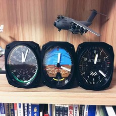 물산종합_W82F515_Cessna_CockpitClock_세스나 Cockpit Clock 항공계기판 탁상 데코시계 조종, 오너SJ 쿠팡 C Altitude Meter