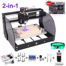 선반기계 MCT 밀링 조각 CNC 3018 Pro Max 레이저 조각기 GRBL DIY, 1000mw laser3018P-M 오프라인 없음