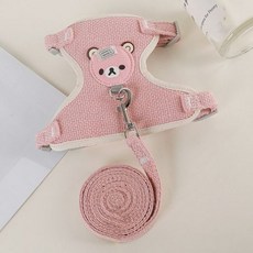 귀여운 토끼 하네스 가죽 끈 세트 애완 동물 액세서리 조끼 야외 산책 용품, G621C, G621C