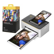 Kodak 도크 프리미엄 휴대용 즉석 사진 프린터 2022 에디션, 블루투스 에디션 + 130장