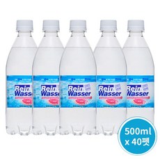 라인바싸 탄산수 자몽 500ml 탄산수/탄산음료, 400ml, 40개