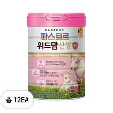 라이브 파스퇴르 위드맘 산양 제왕 분유 1단계, 750g, 12개