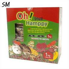 SM 햄피 소동물 햄스터 토끼 믹스사료 1kg 200gX5 기호성 영양 사료, 5개, 200g