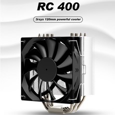 3RSYS Socoool RC400 불빛이 없는 히트싱크 니켈도금 CPU 쿨러